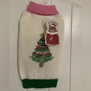 NWT XS Dog Christmas Sweater with a Christmas Tree